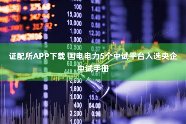 证配所APP下载 国电电力5个中试平台入选央企中试手册